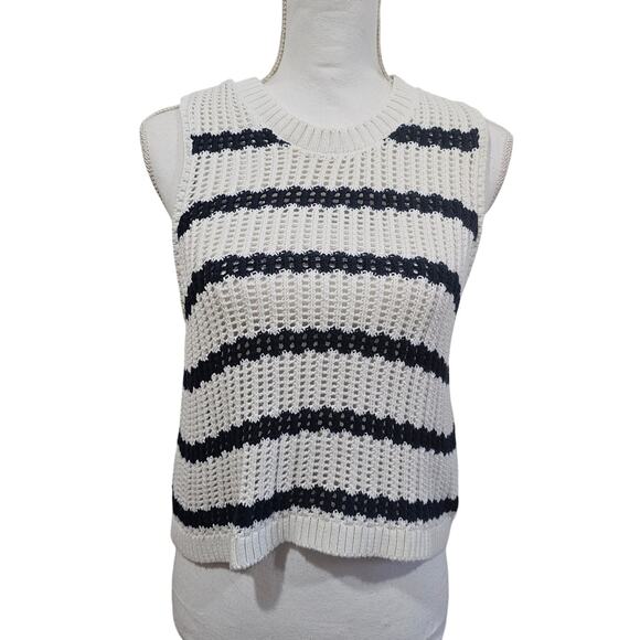 Hollister Tops - Hollister Stripped Sweater Vest Coastal Preppy Cotton Size L